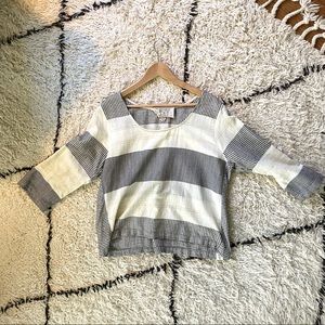 Ace & Jig cropped boat neck top